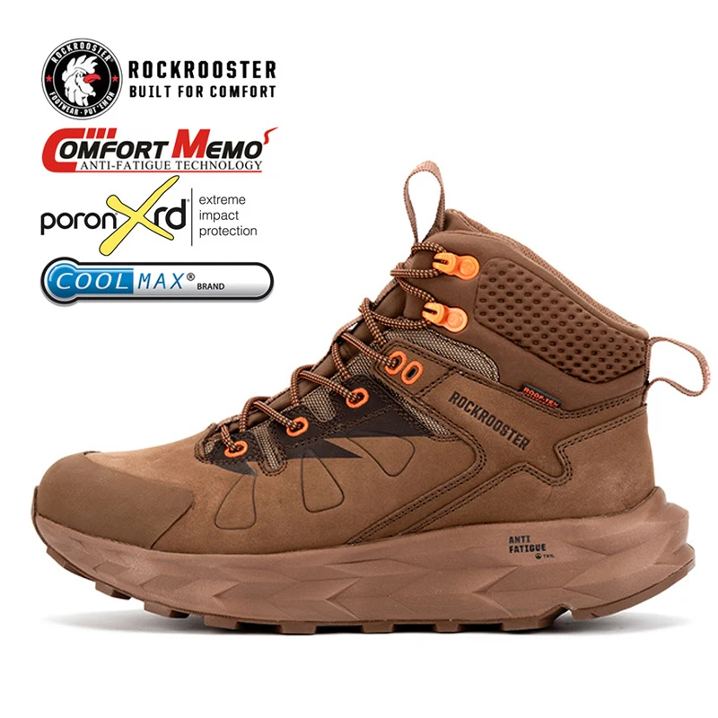 ROCKROOSTER buty trekingowe męskie wodoodporne buty myśliwskie męskie casual mountian skórzane trampki taktyczne Desert Combat botki