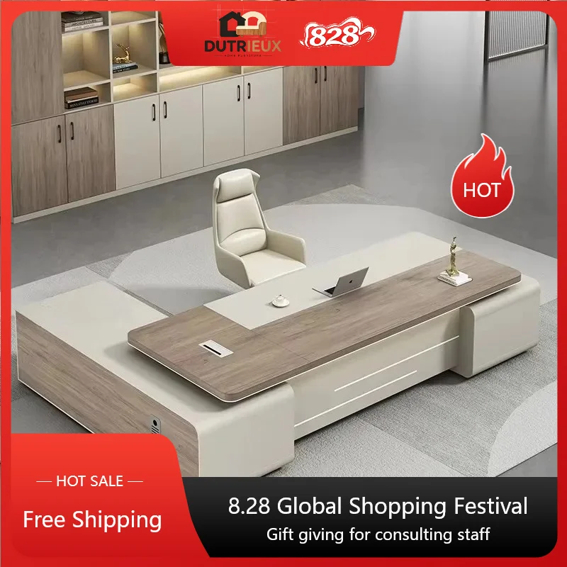 Reception Luxury Office Desk Aesthetic Organizer Modern Executive Office Desk Standing L Shaped Escritorio Oficina Furniture