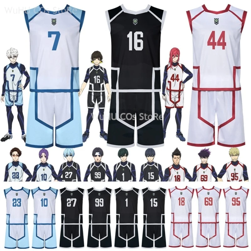 Anime Blue Lock2 Cosplay Bachira Megur Isagi Yoichi Nagi Chigiri Rensuke Kunigami Cosplay Jumpsuit Club Men School SportswearWig