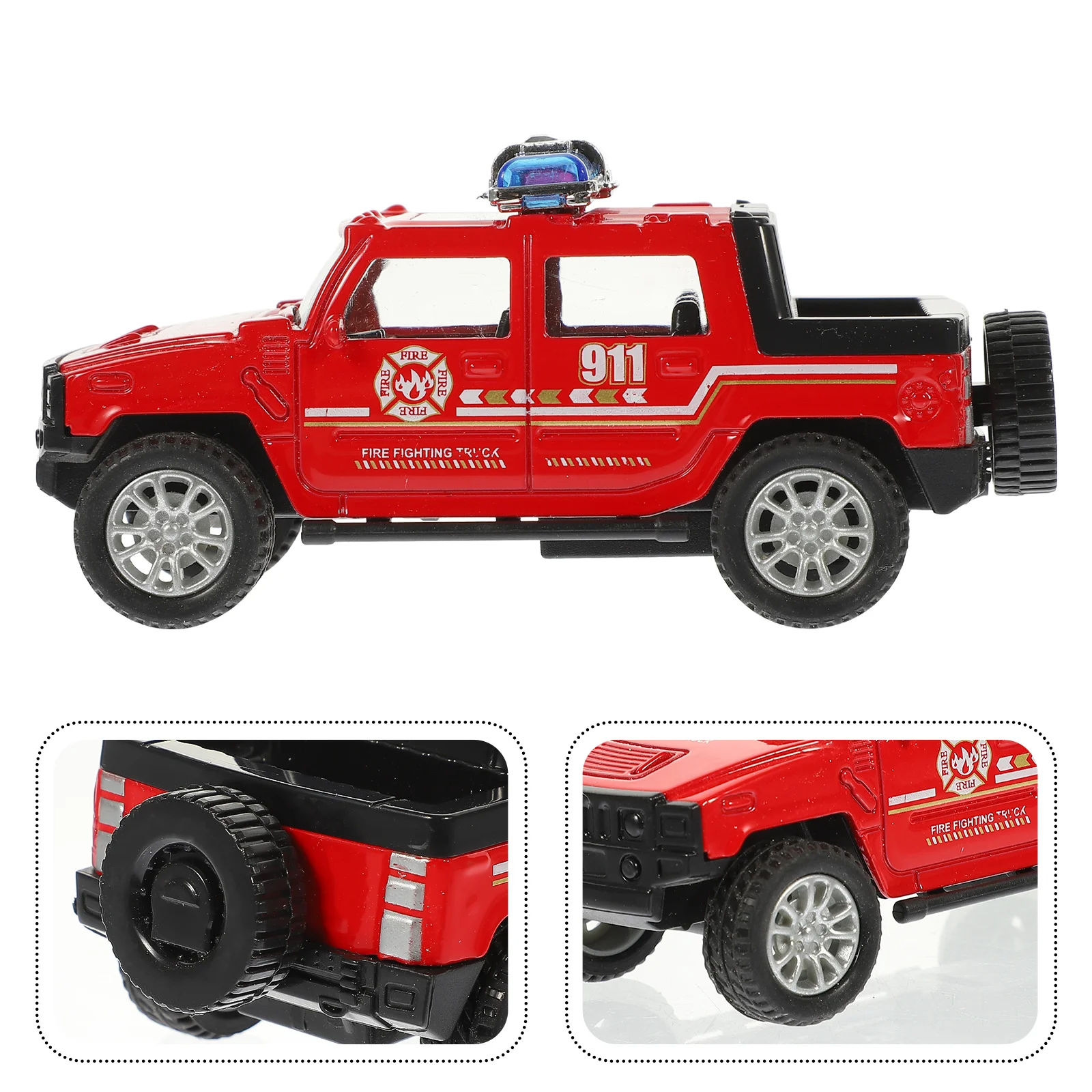 Mini Toys for Kids Pull Back Fire Truck Model Fighting Plaything Child Cognitive