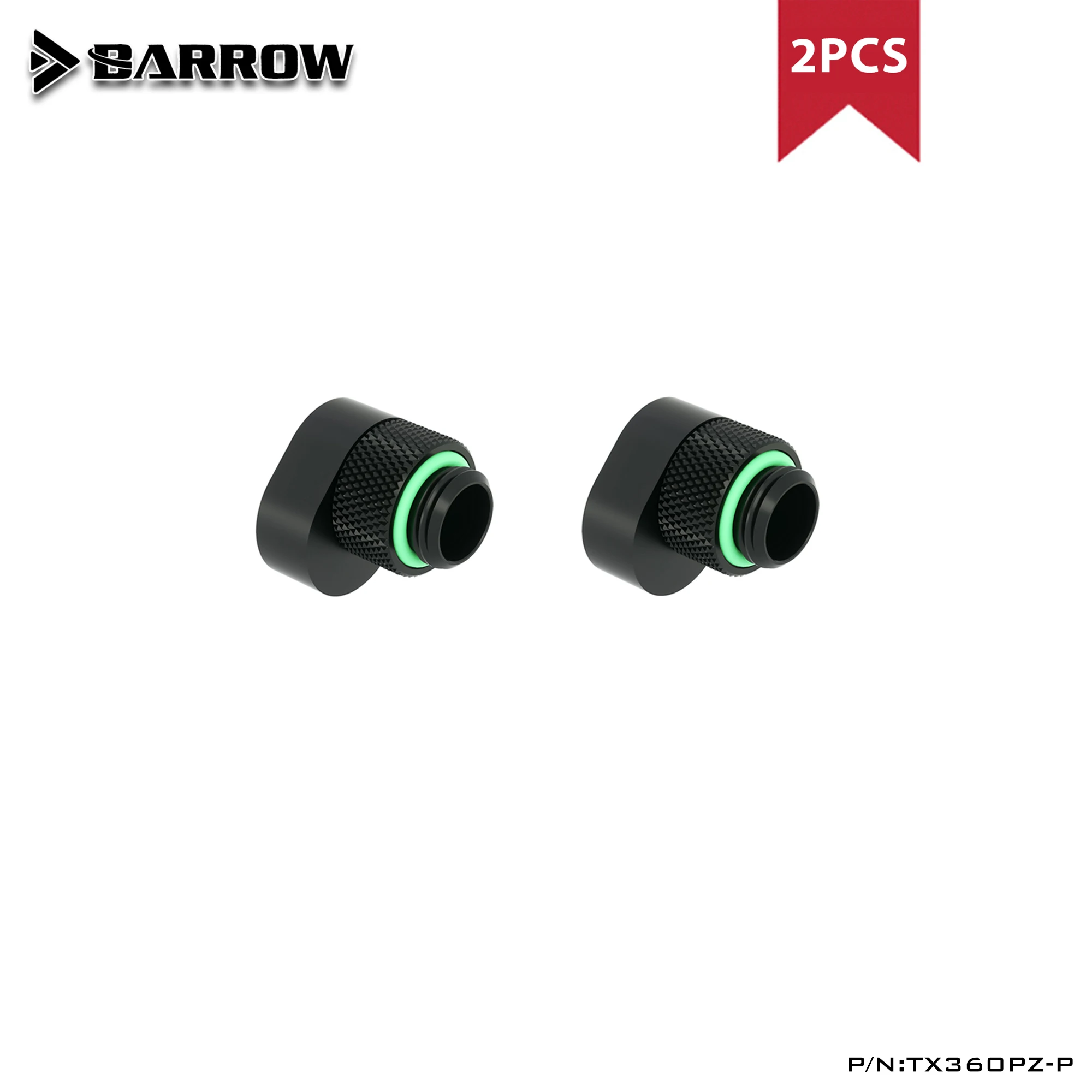 Barrow 2/4/6pcs 360 gradi 6mm raccordi Offset rotanti, filettatura G1/4, maschio POM a raccordi estensore femmina, TX360PZ-P