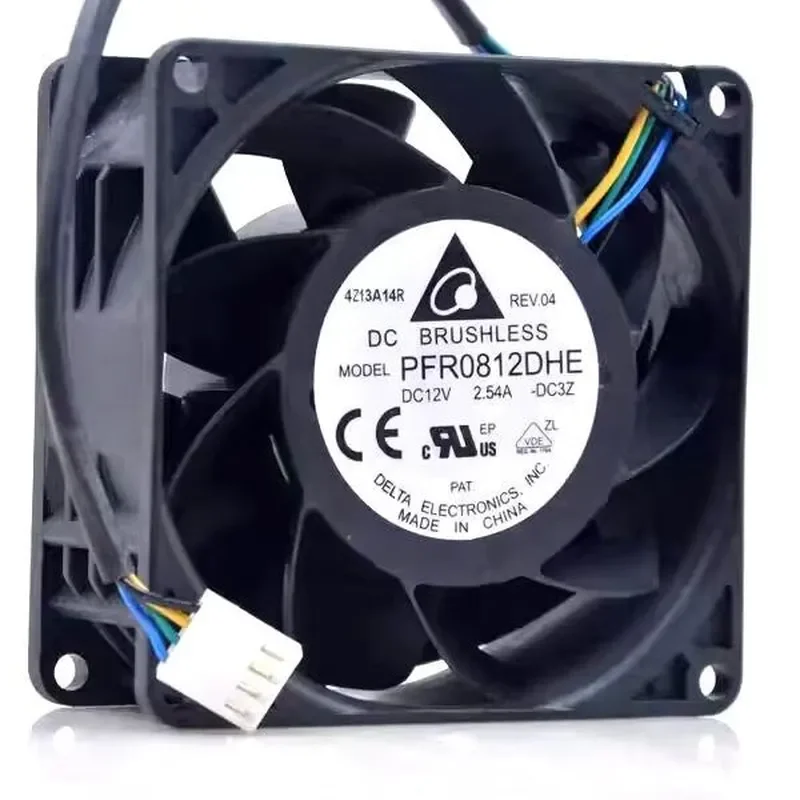for Delta PFR0812DHE 8CM 12V 2.54A 8038 Cooling Fan for Electric Motorcycle Power Supply Booster