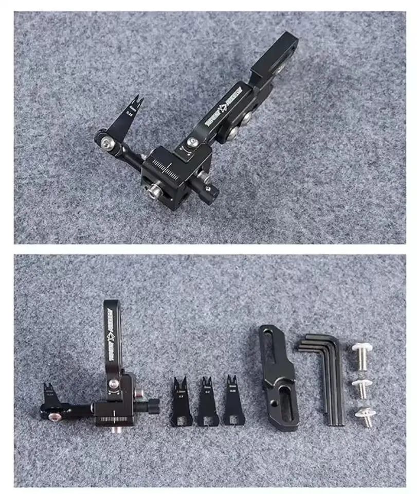 TP826 Launcher Blade Compoundbogen-Pfeilauflage mit verlängerter Halterung, verstellbar für Links- und Rechtshänder, für Bogenschießen und Zielschießen – Detail 6