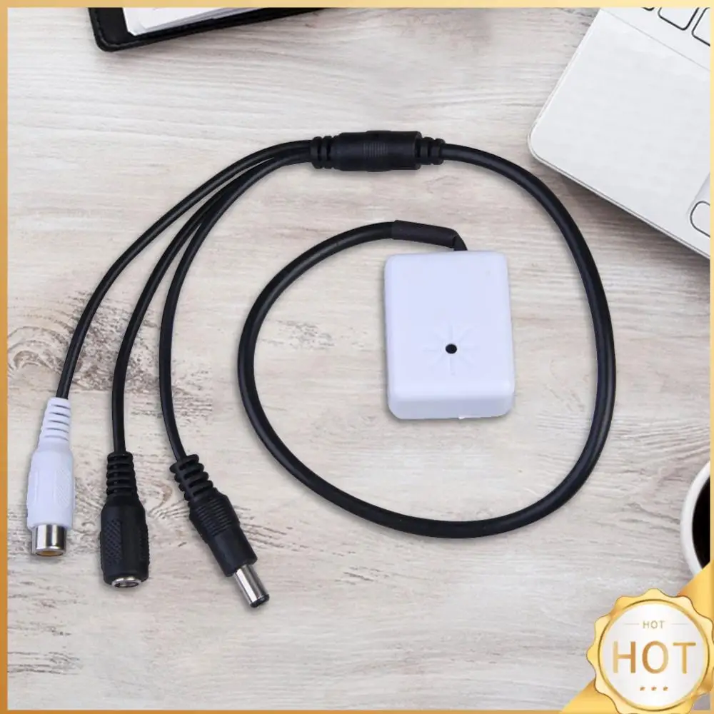 CCTV 감시 마이크, 광범위 미니 오디오 픽업 마이크, 보안 카메라 DVR 사운드에 고감도, 100m ²