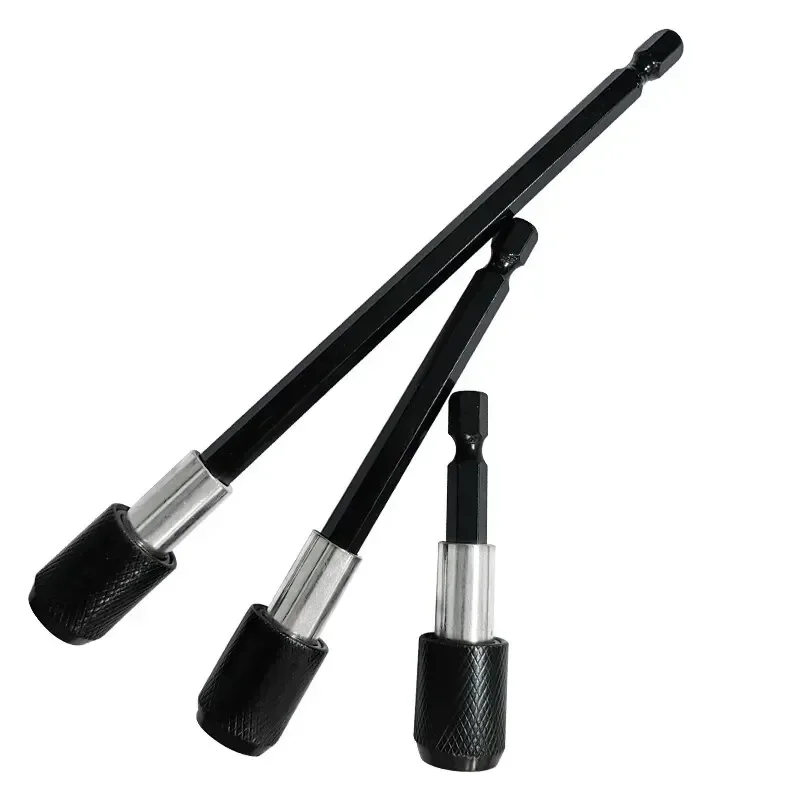 3PC Hexagonal Quick Release Self-locking Extension Rod Electric Drill Driver Quick Transfer Rod Screwdriver Extension Rod Tool #4