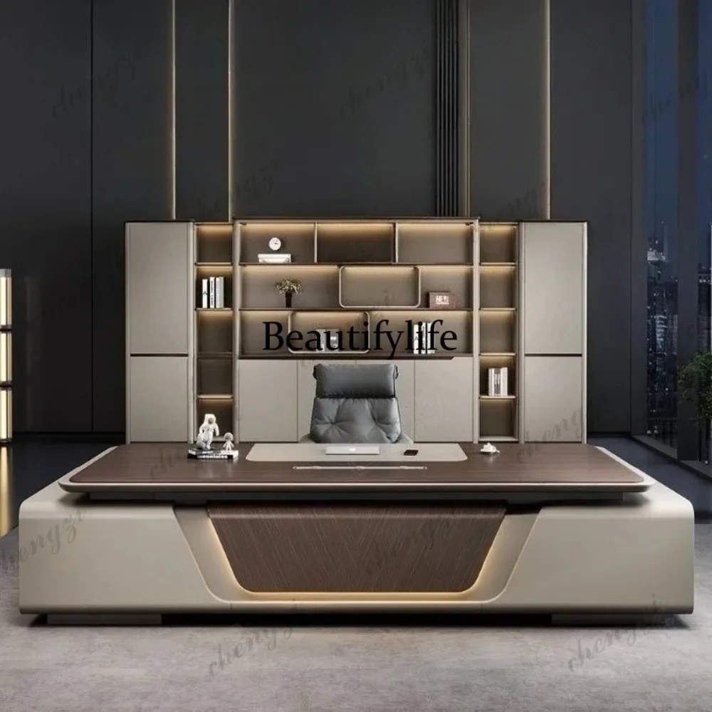 P3  240 to360 cm Modern Deluxe Desk File Cabinet Lifting Side Cabinets Computer desk room office table corner tables furniture
