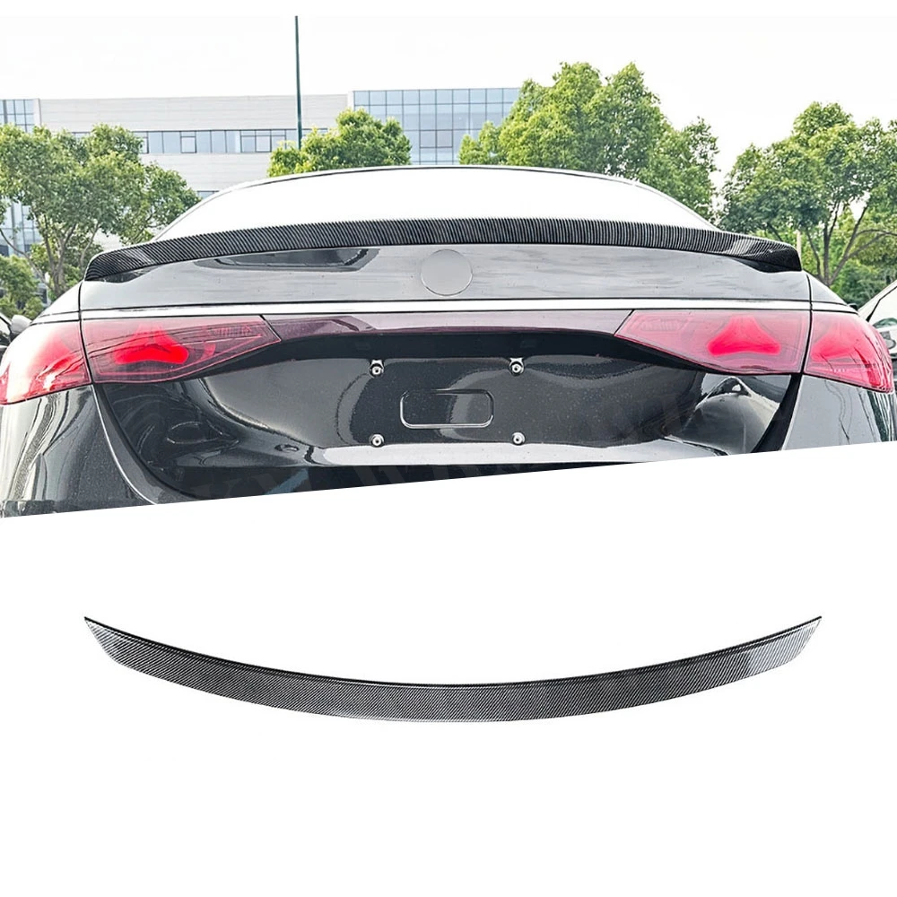 

ABS Rear Spoiler Tail Boot Trunk Trim Wings Exterior Decoration For Benz E Class W214 E260 E300 E53 E63 AMG Sedan 2024 + Style