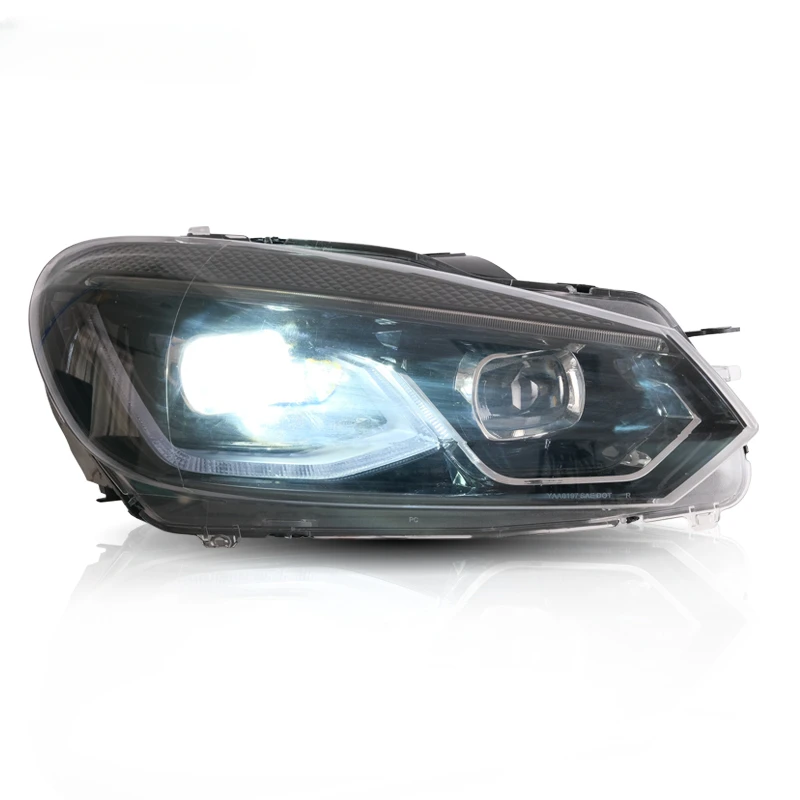 Full LED Head Lights 2010 2011 2012 2013 2014 With DRL Car Headlights Front Lamp For VW Golf 6 Style GOLF VI mk6