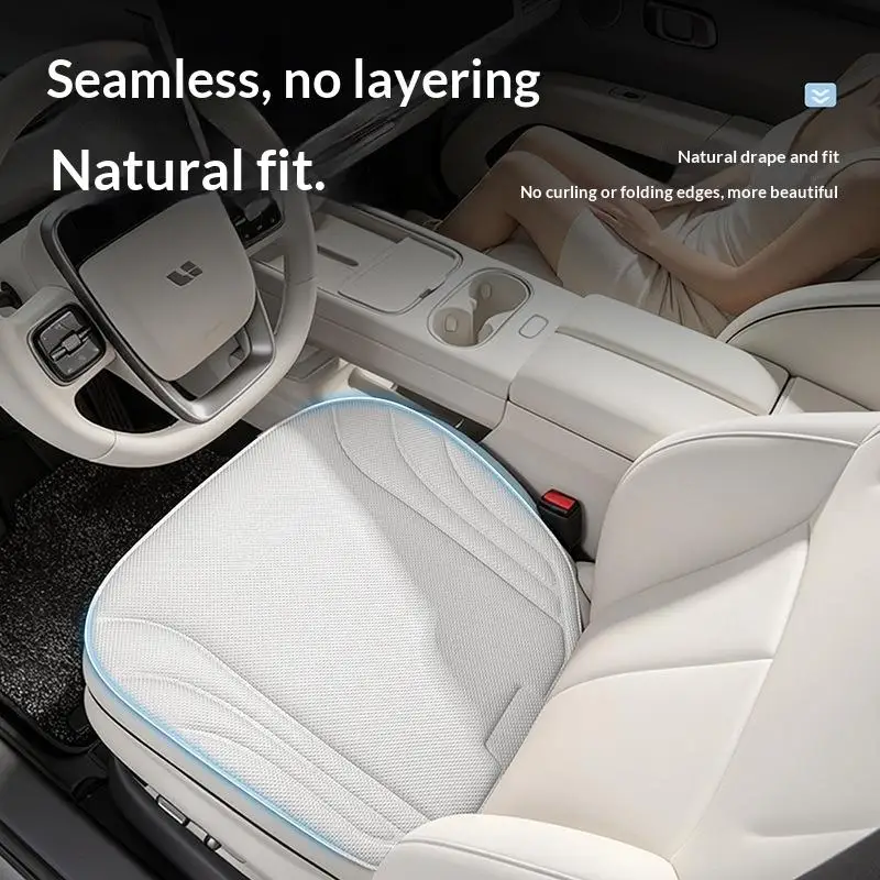 Hot Pressed Car Seat Cushion Summer Breathable Seaweed Fiber Material Non Slip Universal for Sedan SUV Auto Accessories