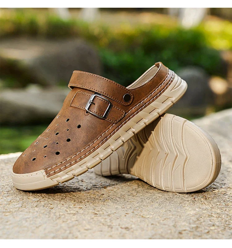 Herrenmode-Sandalen, atmungsaktiv, leicht, strapazierfähig, für Strand, Sommer, Alltag, Halloween-Geschenk – Detail 20