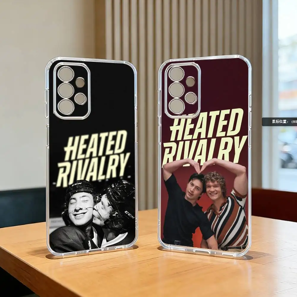 Heated rivalry cartoon-n Phone Case For Samsung S25,S24,S21,S22,S23,S30,Ultra,S20,Plus,Fe Transparent Cover