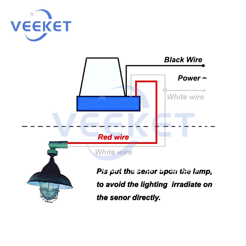 Auto Switch Sensor Aan/Uit Fotocel Straat Licht Schakelaar 50-60Hz 10A Foto Controle Photoswitch Sensor Dc 12V 24V Ac 220V