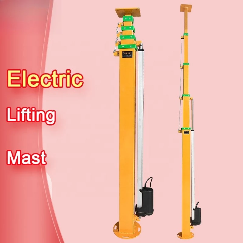Hot Sale 3-9m Camera Hydraulic Lifting Mast Steel Manual Mast Electric Lifting Mast For Sale