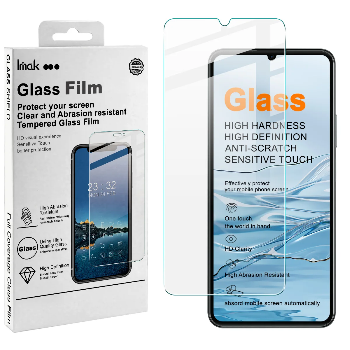 

IMAK H Tempered Glass for Realme Note 80 70 4G Screen Protector Film