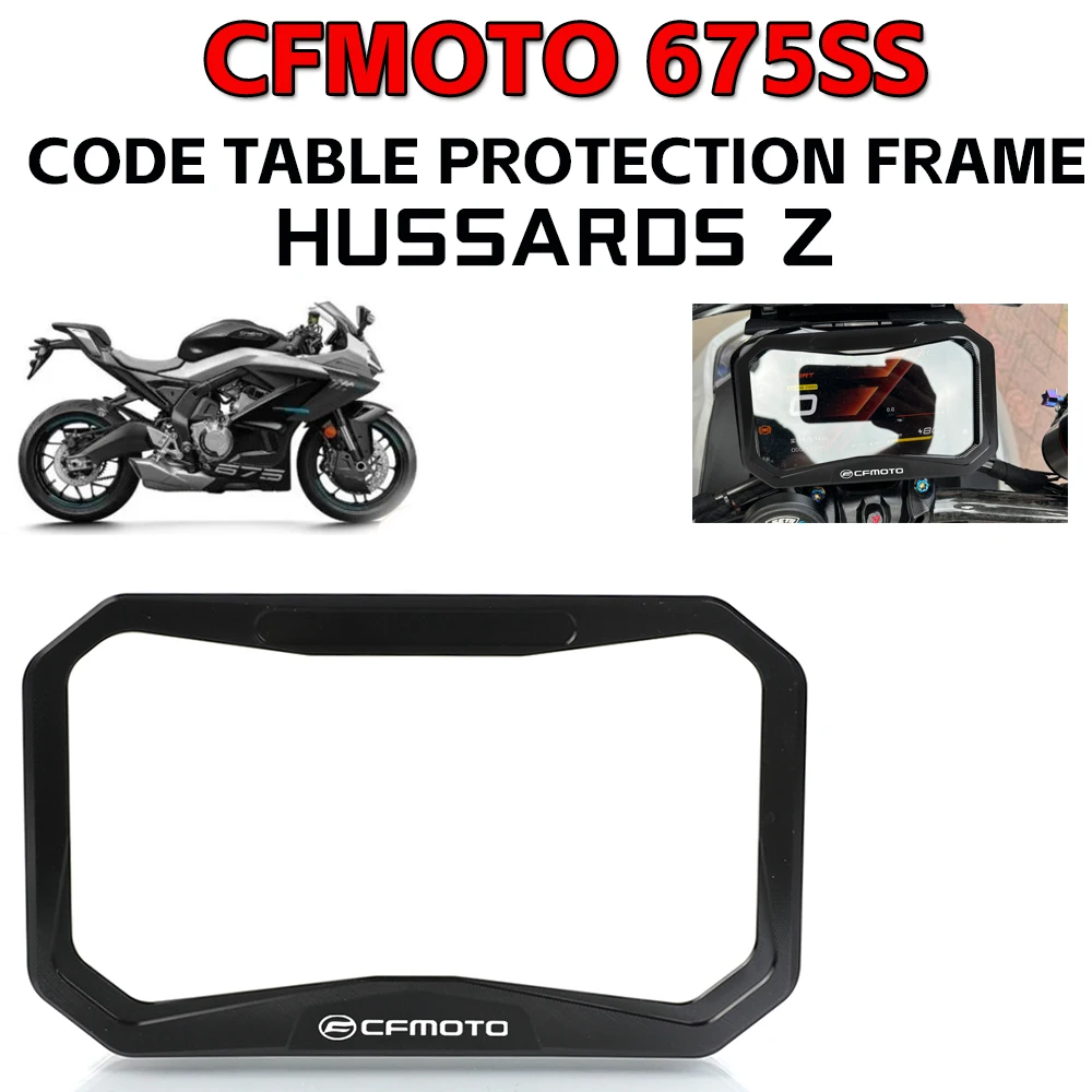 For New CFMOTO 675SS CF MOTO 675SR 675 SR-R 2024 Motorcycle CNC Meter Frame Cover Screen Glare Shield Instrument Display Guard