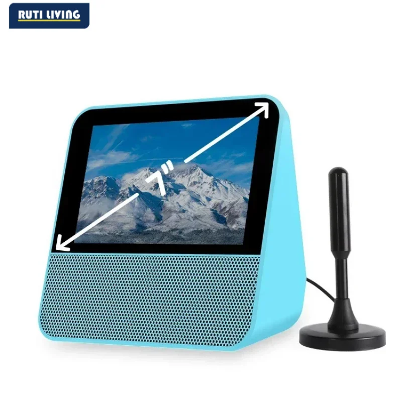 7' Portable Mini TV and IPS 1080P Screen-Digital ATSC Tuner-Headphones Out-USB/TF Port-HDMI Input,DC-12V for Camping Caravan