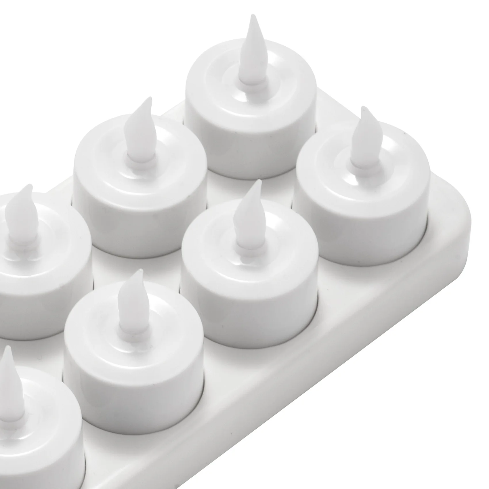ABKJ-Rechargeable LED Electric Candles, Flameless Flickering Tea Lights, Decorations For Christmas, Parties, Events, Weddings,Se