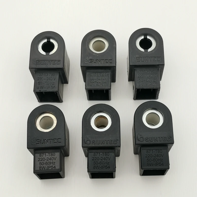 Zawór elektromagnetyczny 3713798 871-T80 palnik olejowy części zamienne zawór magnetyczny elektryczne 8W/ 9W pompa oleju napędowego cewka zaworu