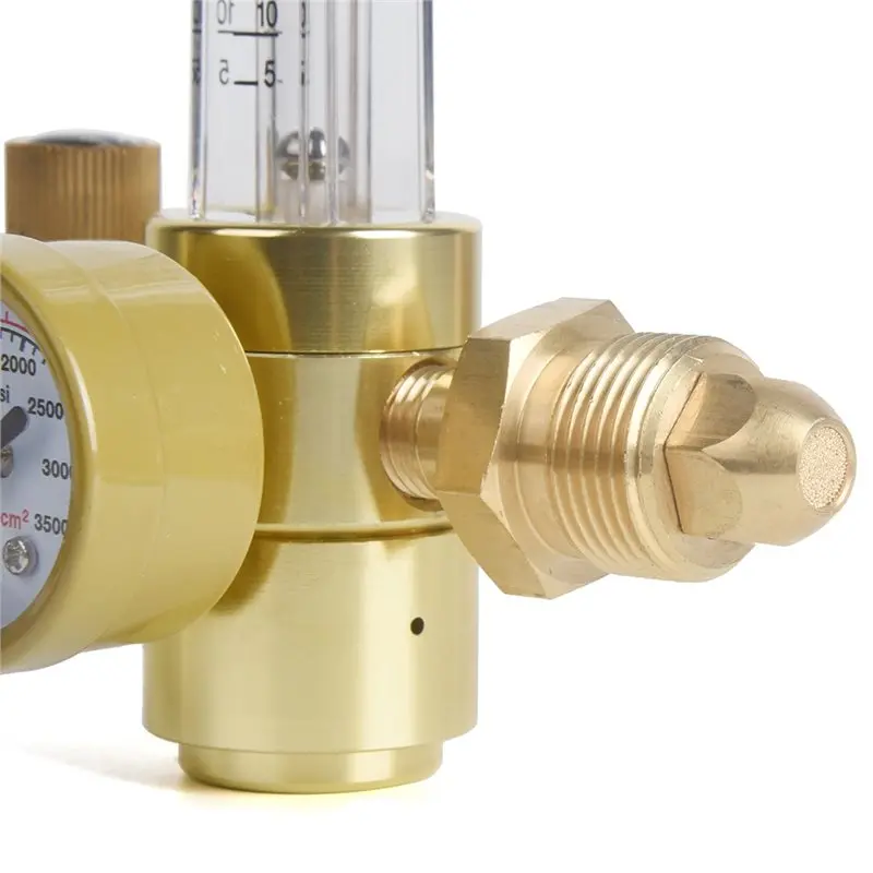 ABKO-All Brass Argon/CO2 Mig Tig Flow Meter Gas Regulator Gauge Welding Weld 0-60CFH CGA580 Inlet Product Features