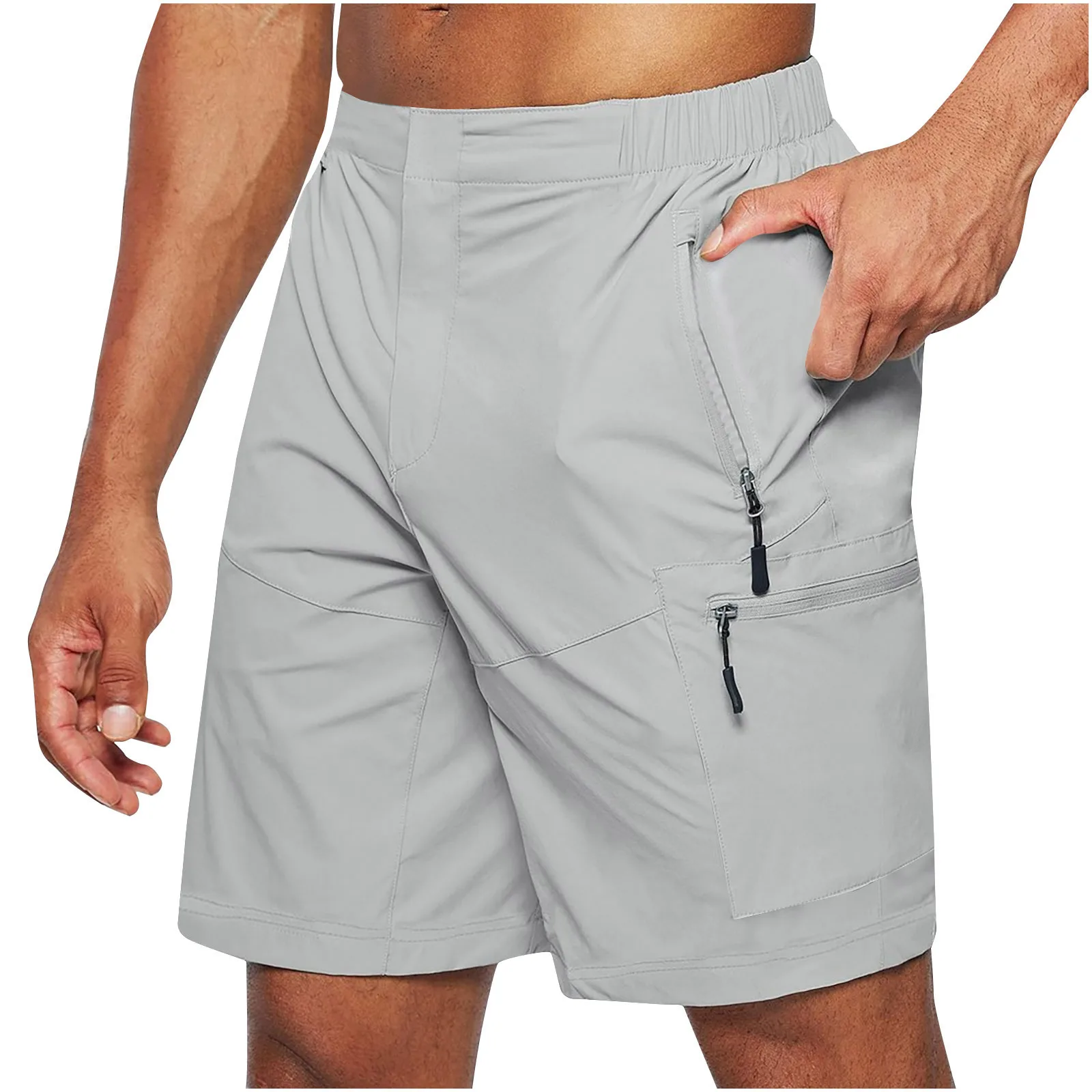 Men's tooling Shorts Large Size Zipper Shorts Multi-pocket Mobile Phone Men's Shorts