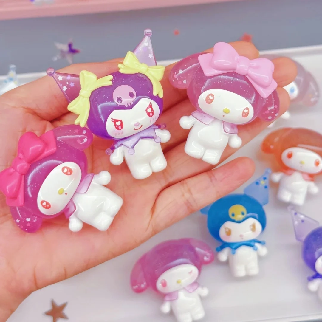 

Sanrio bliind Box Family Kuromi My Melody Ramune-Style Мини-фигурки Сумка-сюрприз Симпатичная аниме Слепая коробка Кукла Коллекционная модель