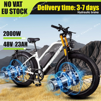 KETELES XF4000 Electric Bike 2000W Dual Motor 48V23AH Lithium Battery Hydraulic Brake Ebike 26*4.0 Fat Mountain Electric Bicycle