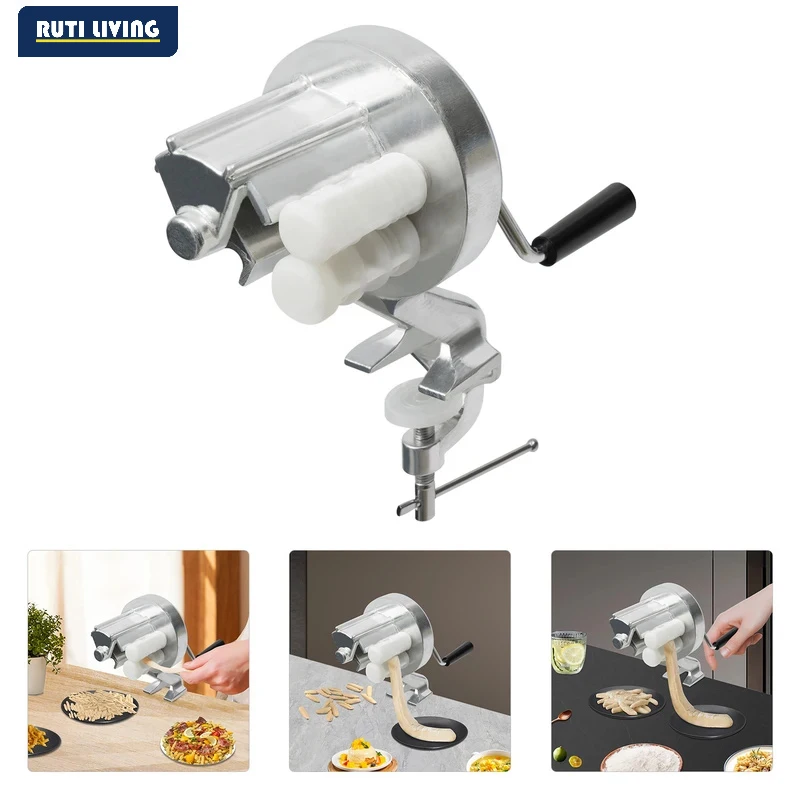 Pizzathome Cavatelli Maker Machine Pasta Maker Easy to Clean Rollers Makes Authentic Gnocchi, Pasta Seashells Homemade Pasta
