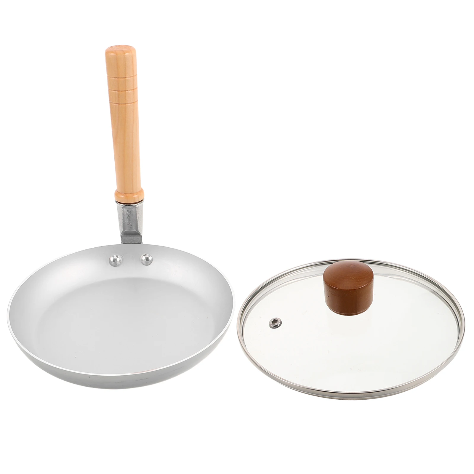 

1Set Japanese Vertical Handle Cooking Pot Nonstick Mini Fry Pan Compact Size Pan for Oyakodon Tamagoyaki Japanese Cookware