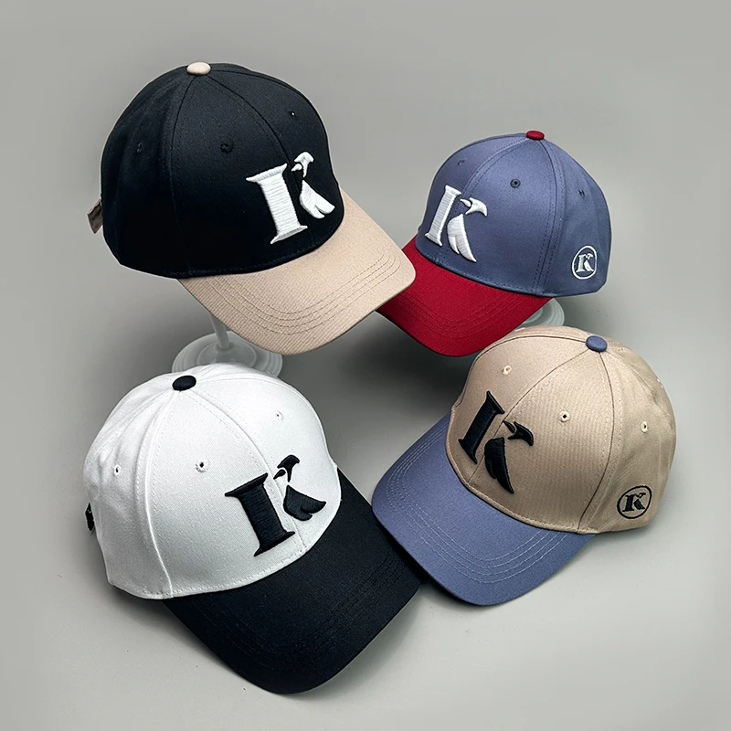 Sombreros de béisbol de algodón para hombre y mujer, gorras casuales Unisex con protección solar, letras K, Snapback deportivo de moda, Hip Hop