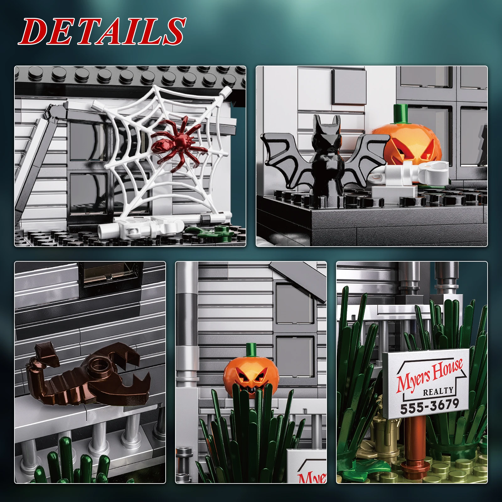Michael Myers Horror House Building Block Toys Spaventoso Film Architettura Modello Building Block Giocattoli Regalo di Halloween per Bambini Adulti