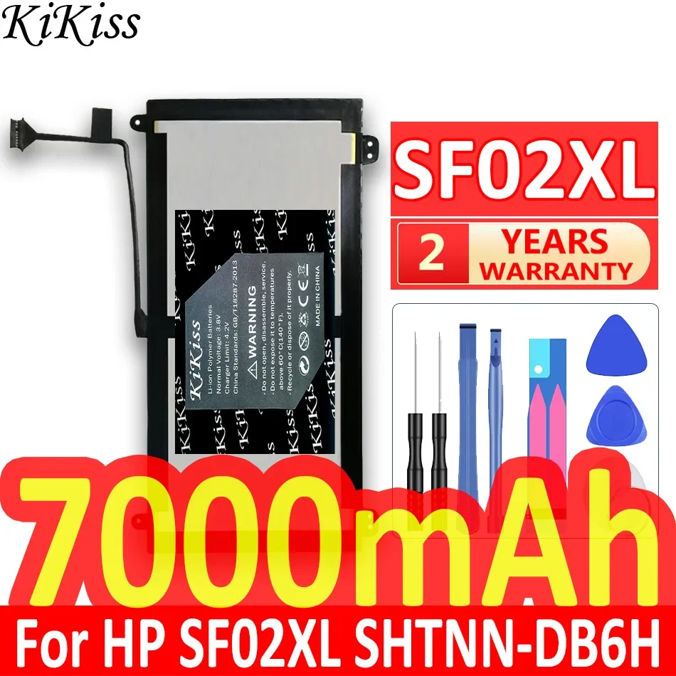 

KiKiss Battery For HP SF02XL SHTNN-DB6H TPN-C118 TPN-C119 756417-001 756187-2B1 NEW Battery Batteria + Free Tools