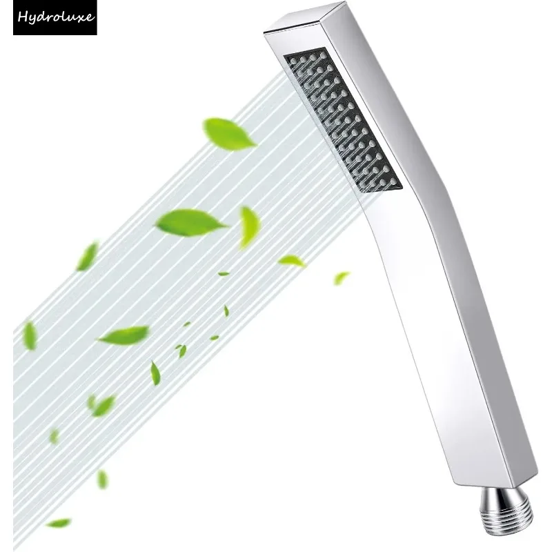 Solid Brass Handheld Shower Head High Pressure Water Saving 48 Anti-limescale Nozzle 1 Mode Shower Spray For Bathroom Home