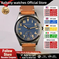 Baltany Vintage Bubble Back Watch S4028 OVETTO Stainless Steel Daruma ST1701 Sub-dial California Dial Man Mechanical Watch