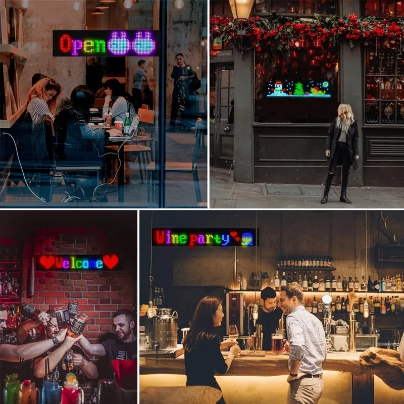 عيون LED ديناميكية للسيارة شاشة LED مرنة قابلة للبرمجة شاشة ناعمة عيون الشيطان ضوء للزجاج الأمامي مع التحكم عن بعد في التطبيق