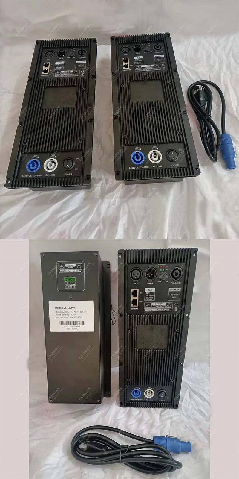 wholesaler 1 in 1 out DSP Class D 1800w Plate Amplifier PFC active powered speaker system amplifier module manufacturer