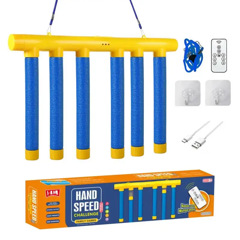 Reflex Challenge Game Drop Sticks Game Hand Eye Coordination Training Reaction Reflex Nerve Exercise Catching Sticks Game Toy