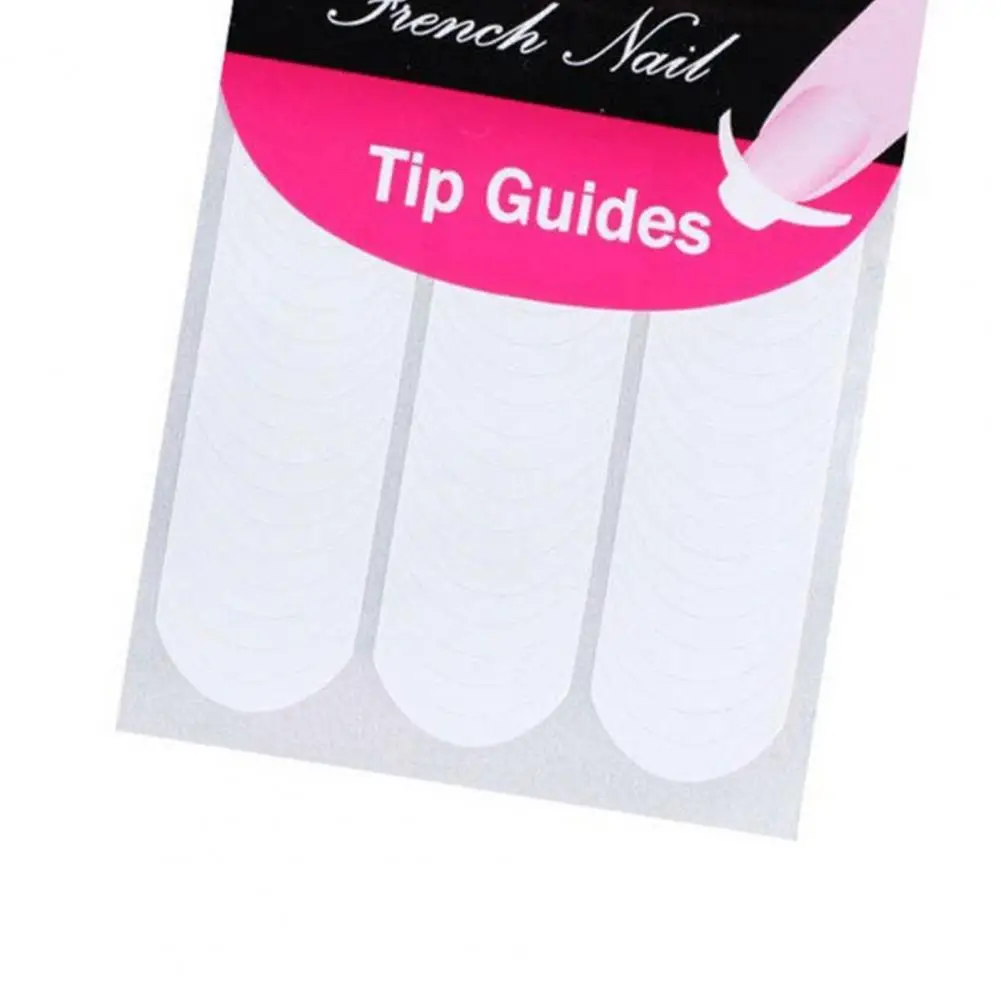 240pcs สติกเกอร์เล็บลายฉลุเคล็ดลับท่องเที่ยวเล็บฝรั่งเศส Strip Nail Art Decals รูปแบบ Fringe DIY Sencil 3D จัดแต่งทรงผมเครื่องมือความงาม