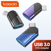 Toocki Type C to USB 3.0 Adapter OTG 45 Degree Type C Male to USB Femael Converter for Laptop iPhone 14 13 Samsung Xiaomi Realme