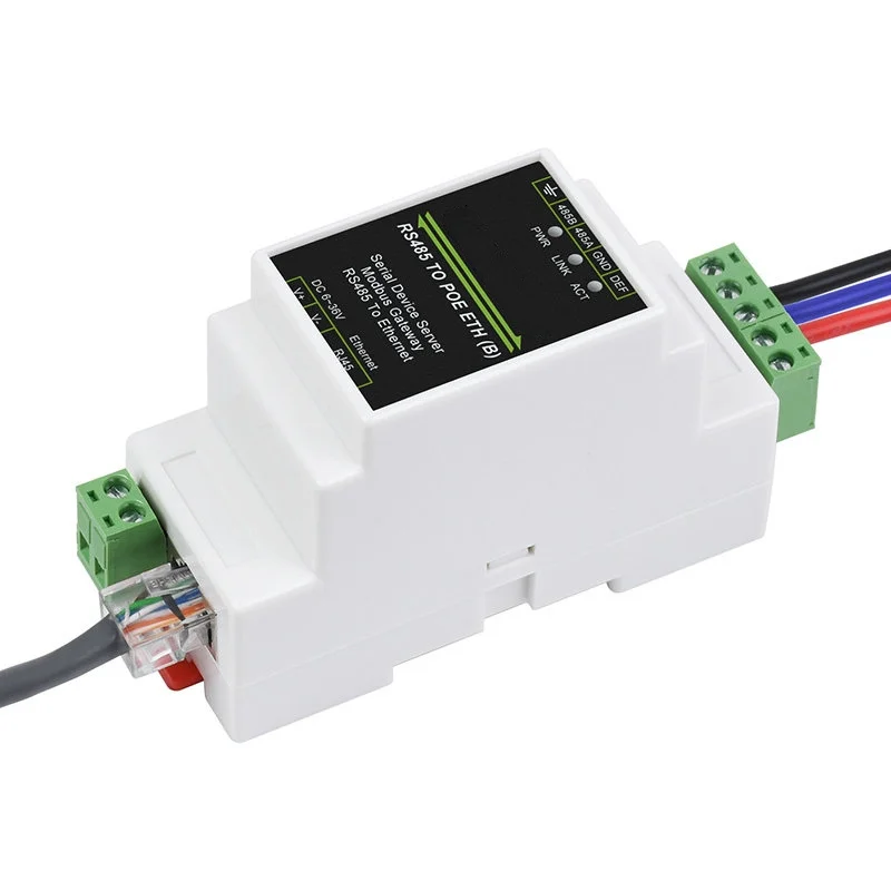 RS485 to RJ45 Ethernet POE TCP IP to Serial Module Modbus Gateway Industrial Grade