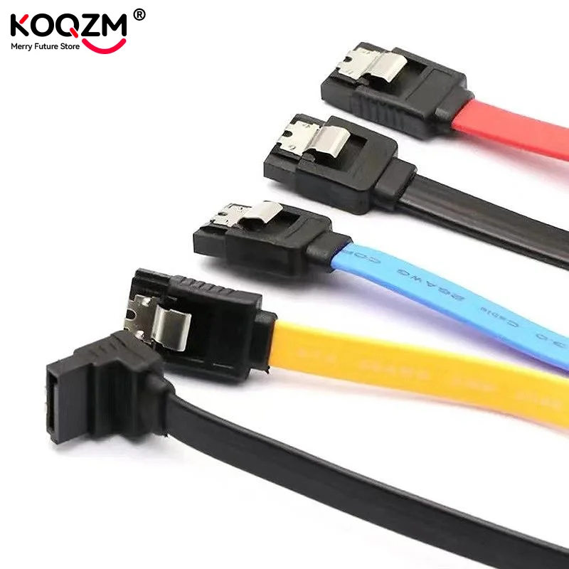 

0.4m 8-Core Sata Cable 7-Pin Ssd Data Cable Elbow With Aluminum Foil Spring 6gb/S All Copper