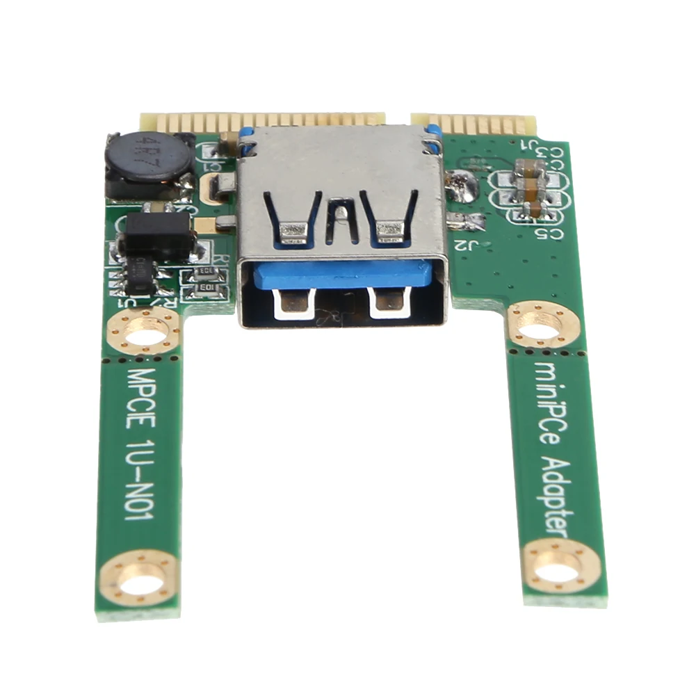 Mini PCI-E To USB3.0 Expansion Card Mini PCI-E to USB3.0 PCI Express Adapter Card With Screw for Notebook for Windows Mac OS