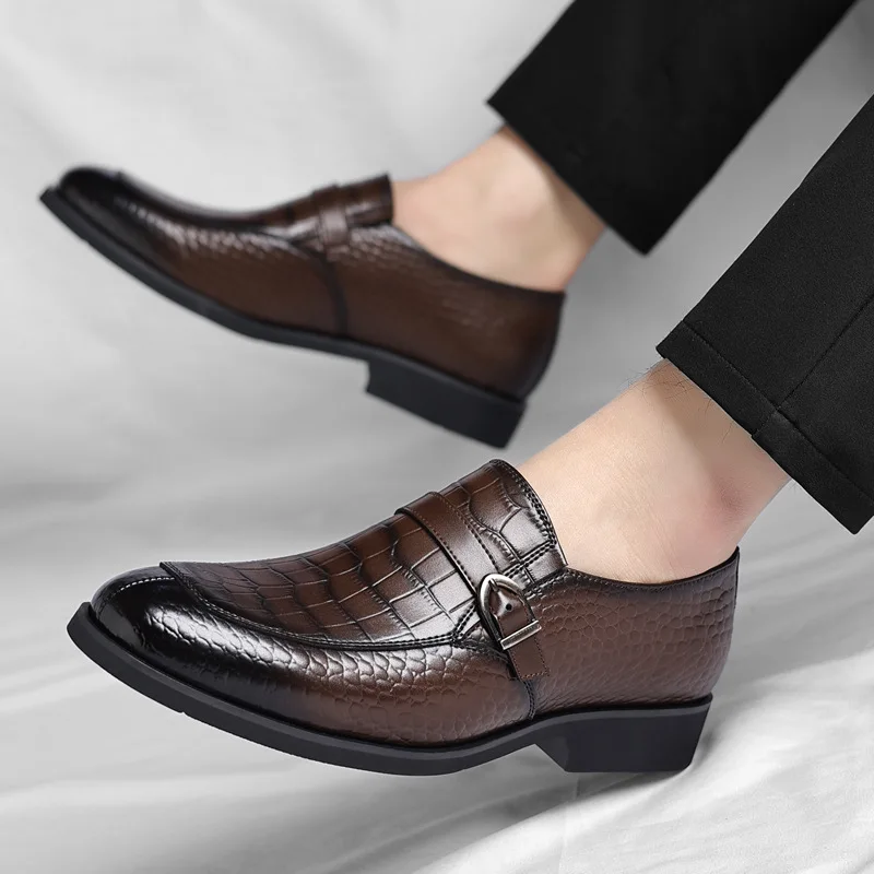 

Men's Leather Shoes High Quality Men's Dress Shoes British High-end Mens Business Leather Shoe Designer Wedding Shoes Zapatillas