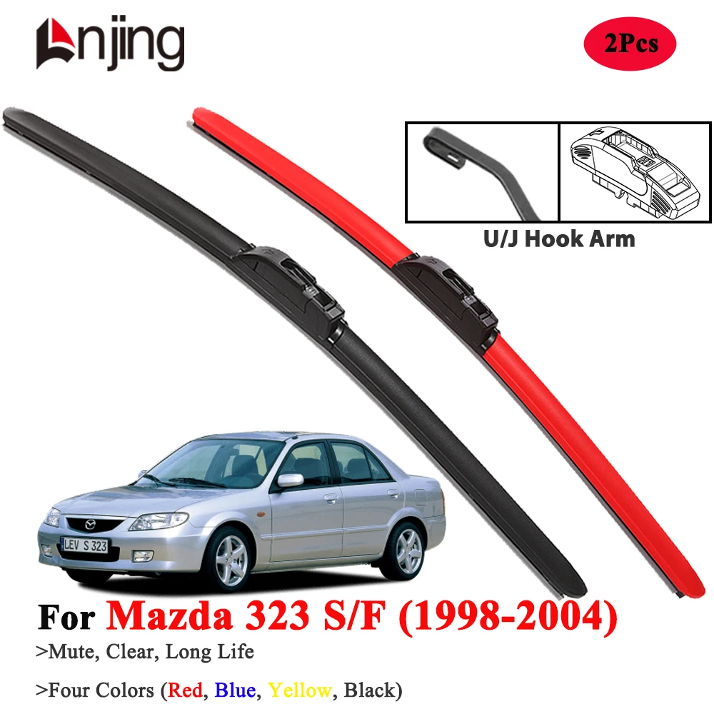 

LNJING Wiper Blades For Mazda 323 S F 1998-2004