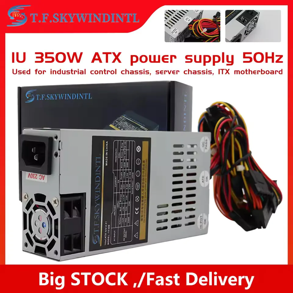 350 واط 1U 220 فولت فليكس امدادات الطاقة لحالة ITX صغيرة NAS POS ماكينة تسجيل المدفوعات النقدية ATX المكوك 24Pin الألعاب اختبار جيد آلة إمداد الطاقة
