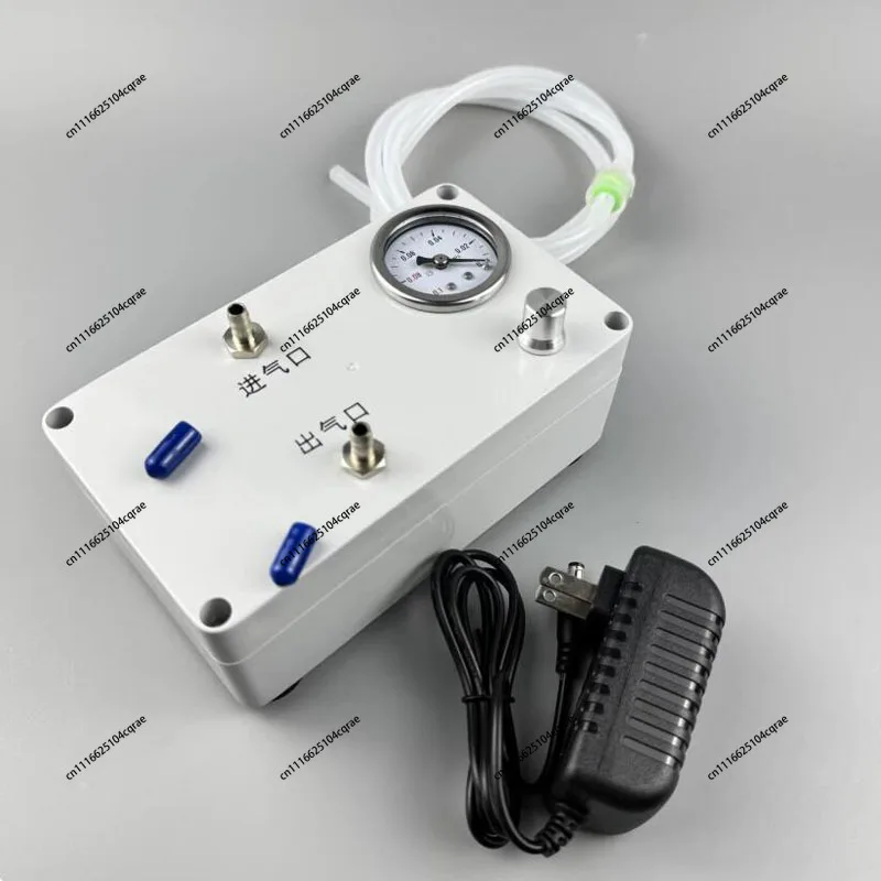 Electric Vacuum Pump for Lab Use with Pressure Gauge Liquid Extraction Gas Sampling Defoaming Negative Positive Pressure