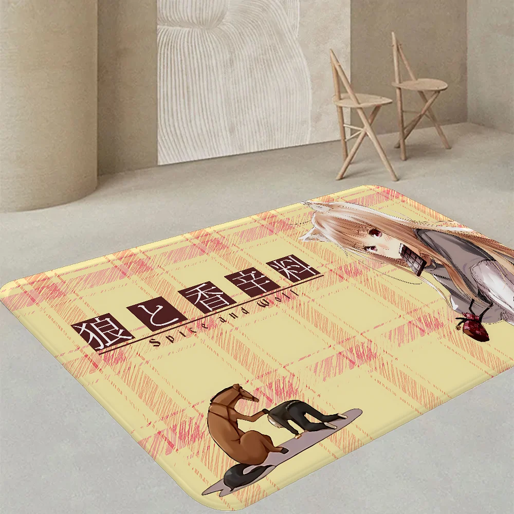 

Spice And Wolf Bath Mat Kids Room Bedroom Decoration Balcony Anti-Slip Doormat Living Room Alfombra