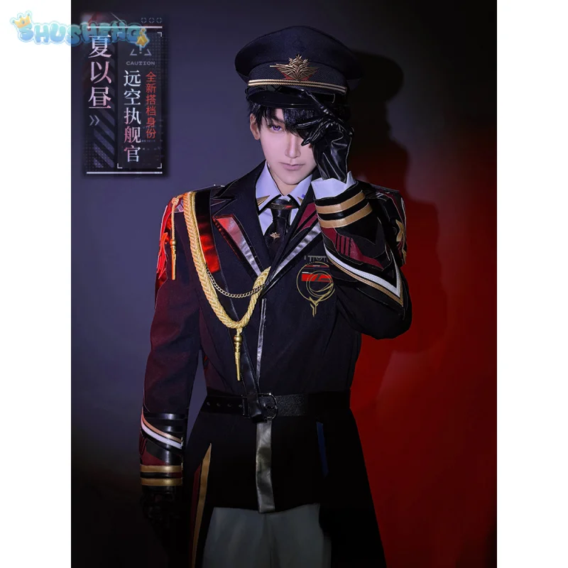 

Love and Deepspace Caleb Cosplay Naval officer's military equipment Costume Halloween Party Handsome Uniform Hat Caleb Full Set