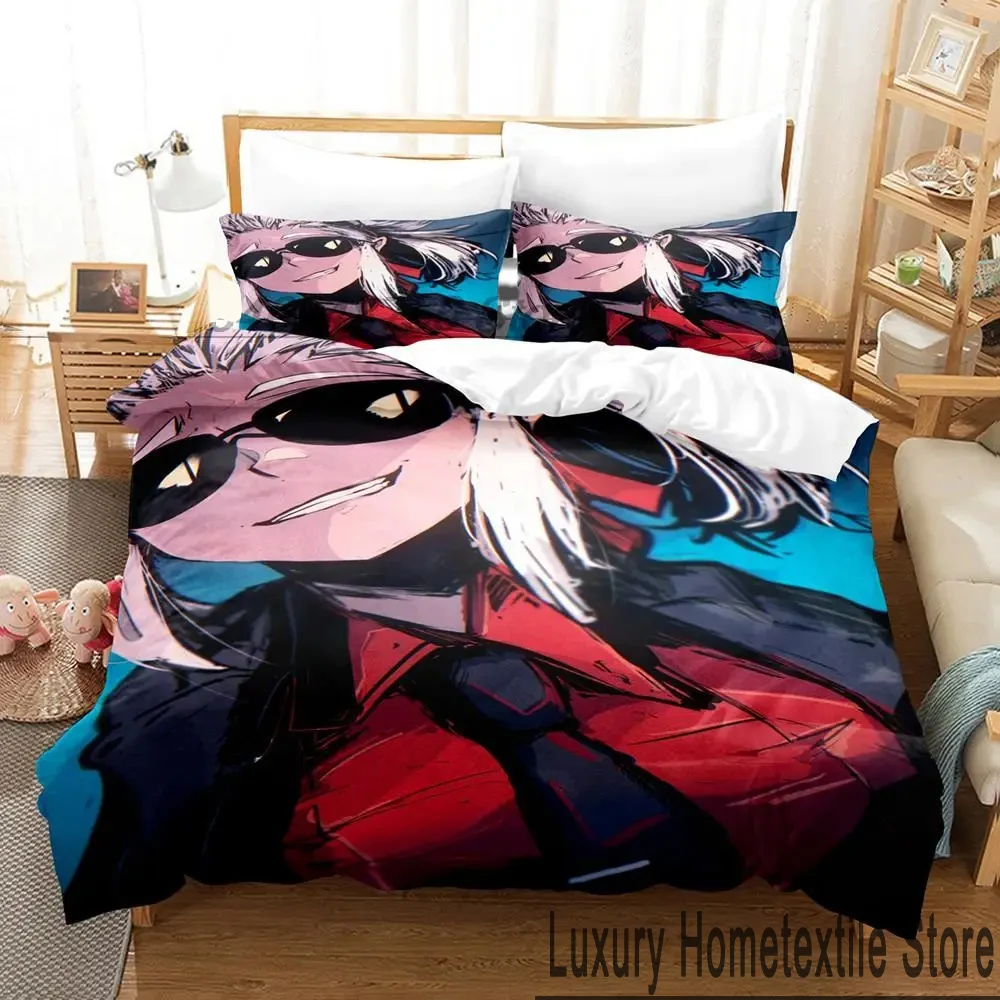 3D Print Anime Hellsing Bedding Set,Duvet Cover Comforter Bed Set Quilt Cover Pillowcase,King Queen Twin Size Boys Girls Adults