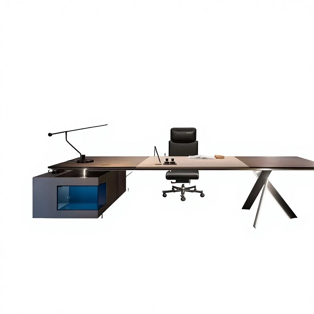

cl-Modern Luxury Executive L-Shape Office Desk Dual Motor Furniture Convertible and Extendable Made From Panel Wood*