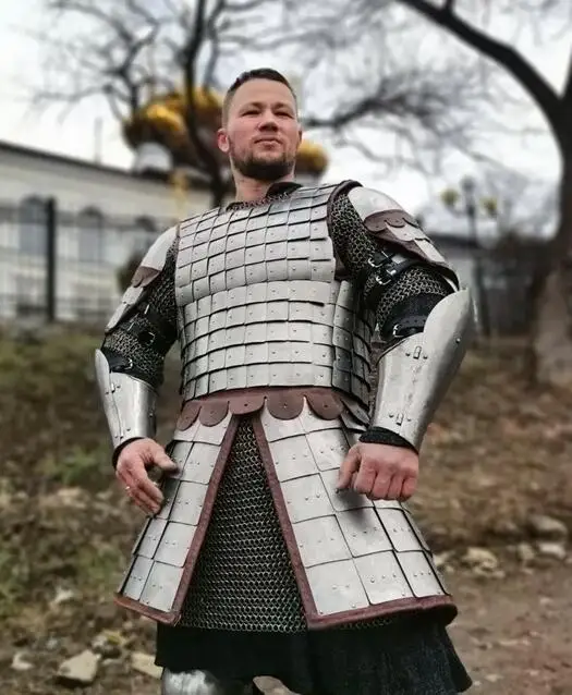 

Russian Armor Ancient Stainless Steel Combat Squama Brigandine Light duel